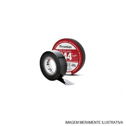 Fita PVC Isolante 750V 90G 19 mmX20 M ESP 0,18 mm Preta sem Estojo