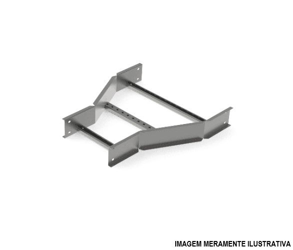 Redução Redução Concêntrica para Leito Galvanizada Eletrolítica 500x100-400x100 mm com Aba Externa Chapa 18/18