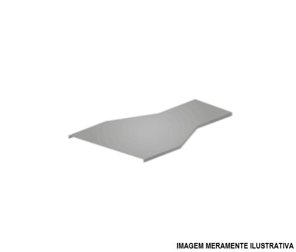 Tampa Redução Concêntrica Encaixe para Leito Galvanizada Eletrolítica 500x400 mm com Aba Externa