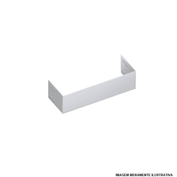 Terminal Galvanizado Eletrolítico Liso para Fechamento Eletrocalha 150x50 mm