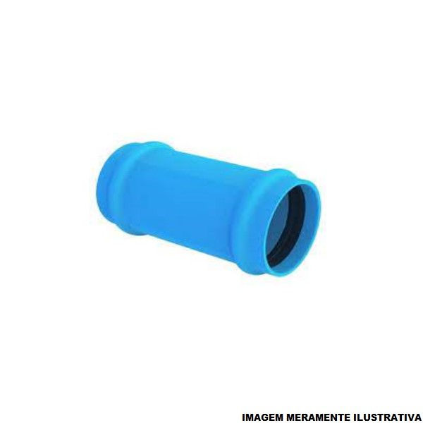 Luva PVC Correr com Anel 150 mm DEFOFO Azul Esgoto/Água Pluvial
