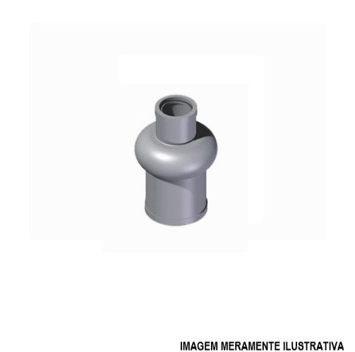 Coifa Flexível Coifa Flexível Simples 25x52 mm PVC DN16x40 mm Cinza Água Quente