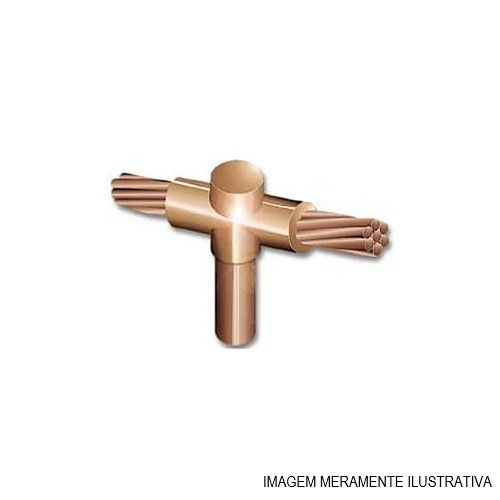 Molde Solda Exotérmica Cabo e Haste Emenda Reta Cabo 70,00 mm² Haste 5/8" HCT