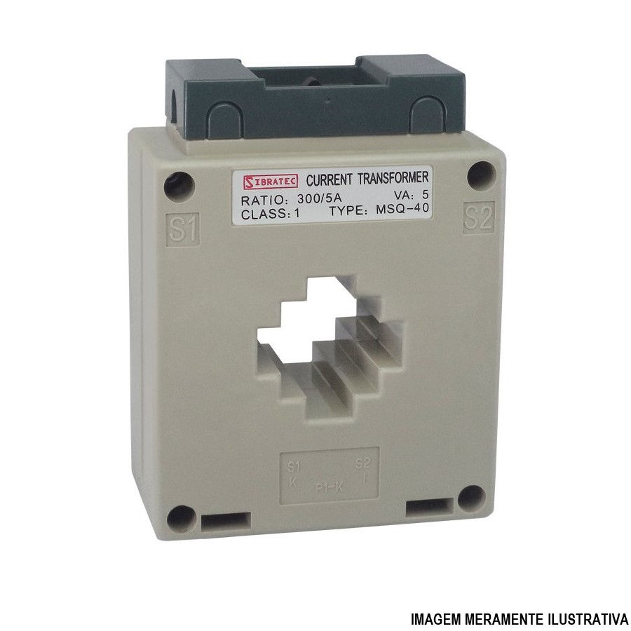 Transformador Corrente 5VA 400/5A para Medição Furo para Cabo 31 mm