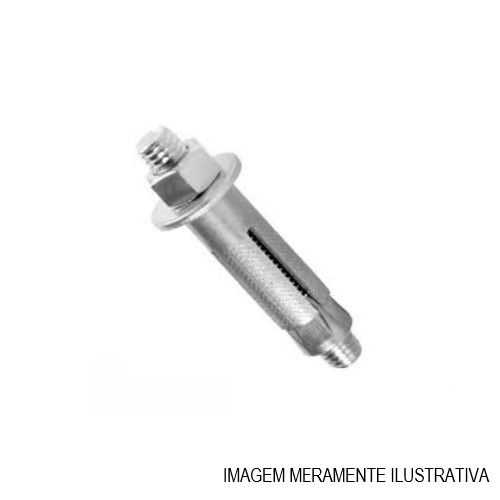 Chumbador Aço Zincado CBA Cone Jaqueta 3/8"X80 mm com Prisioneiro