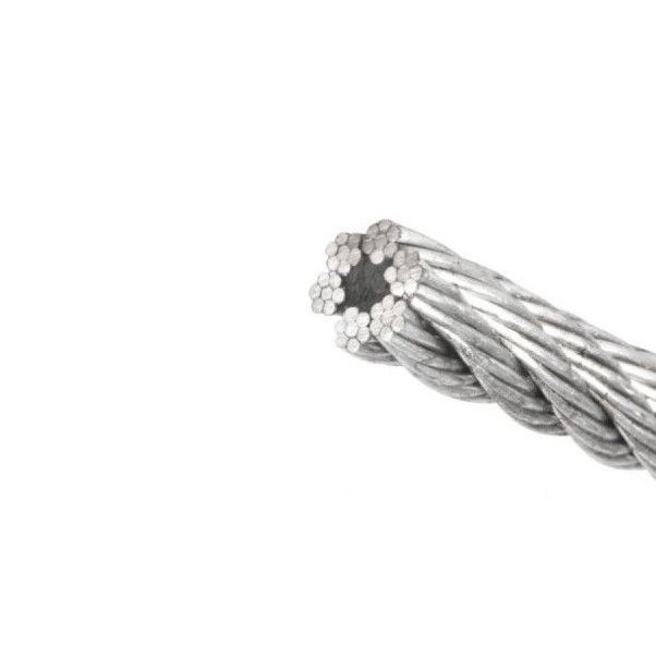 Cabo aço Cabo Aço Galvanizado Eletrolítico Alma de Fibra 6/7 Fios 1/ 8"