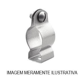 Abraçadeira Abraçadeira Galvanizada a Fogo Tipo D 1/2" com Porca e Parafuso para Eletroduto