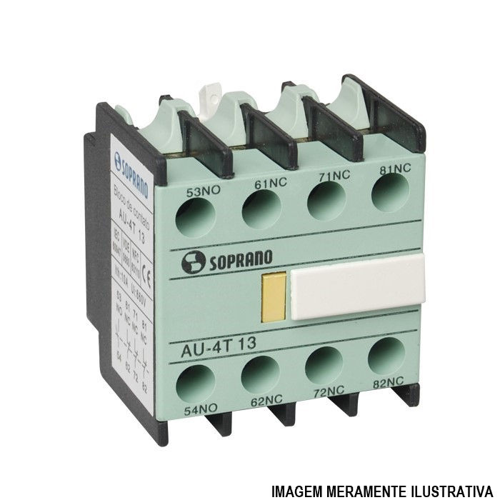 Bloco Contato Frontal 2NA+2NF Auxiliar
