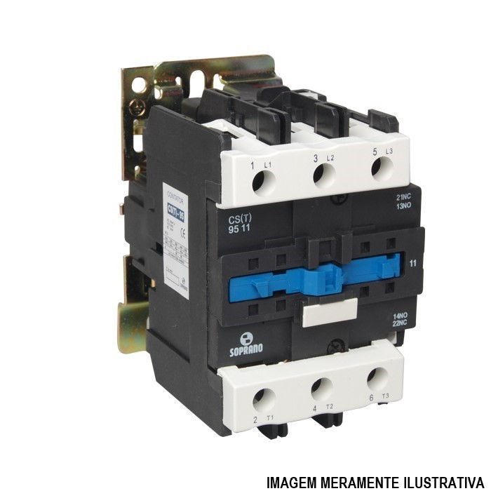 Contator Principal Tripolar 95A 1NA+1NF 220VCA 50/60 Hz Cs(t)