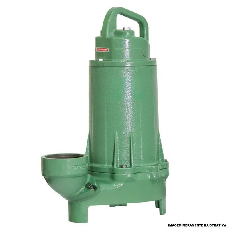 Motobomba Centrífuga Trifásica 2,00 CV Brava E20 380VCA Submersível Verde IP68