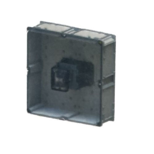 Caixa Proteção Medidor Modular Policarbonato 550x550x220 mm Cinza para Disjuntor Até 250A com Visor Transparente Padrão Rge/CPFL