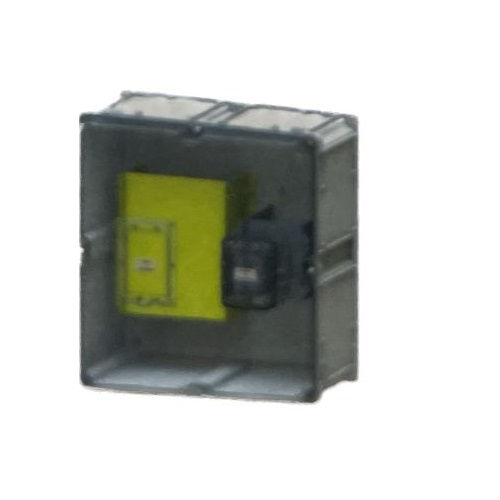 Caixa Proteção Medidor Modular Policarbonato 550x550x220 mm Cinza para 1DISJ 250A+1 Disjuntor Acima 250A com Visor Transparente Padrão Rge/CPFL