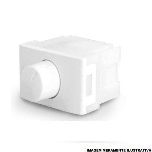 Módulo Módulo Dimmer Rotativo 1 Módulo 127VCA 250W PVC Universal Branco Decoratta