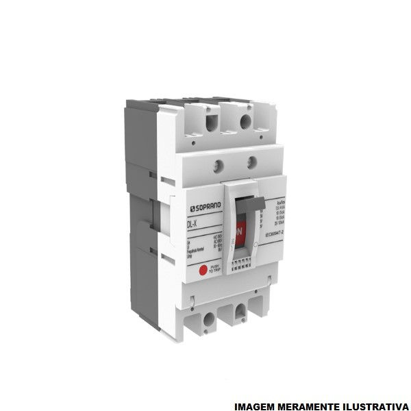Disjuntor Termomagnético Fixo Tripolar DL800-X 700A 100 KA/70 KA 220/380VCA Caixa Moldada