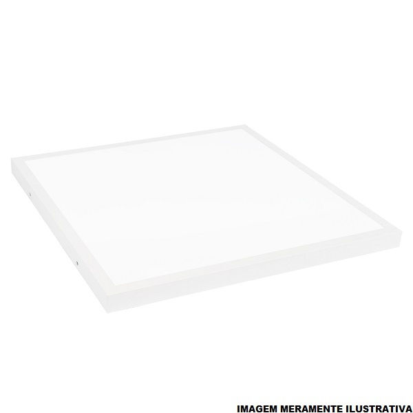 Painel Led Sobrepor 45W Alumínio Quadrado 600x600x35 mm 3600 lm 4000K Bivolt 25.000H