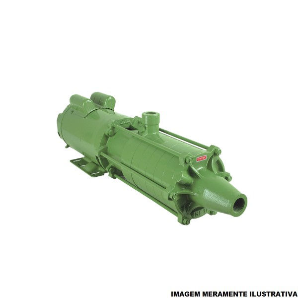 Motobomba Centrífuga Trifásica 4,00 CV Me-BR 1840 220/380/440/760VCA Multiestágio Verde