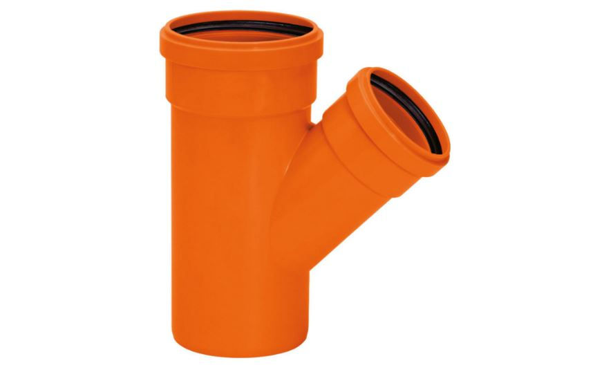 Junção Junção Redução PVC 100x75 mm Silentium Laranja Esgoto