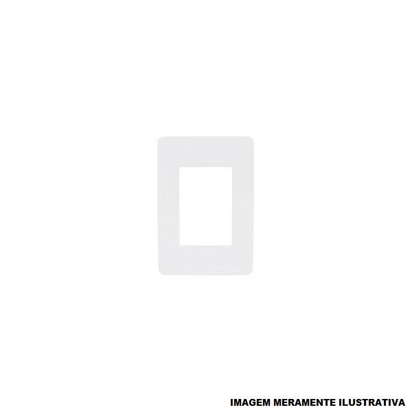 Placa PVC para 3 Módulos 4x2 Branca Linha Esatta
