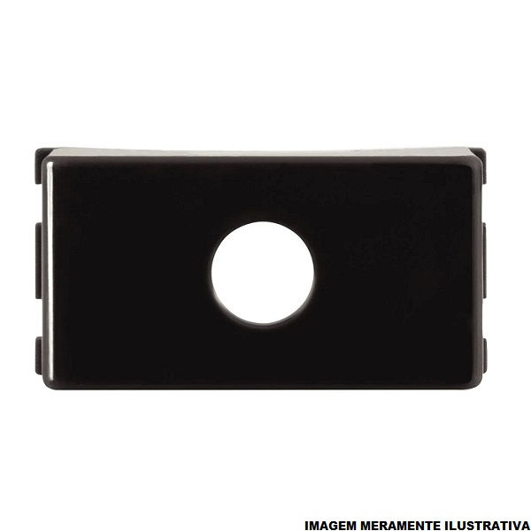 Módulo Módulo Passagem de Fio 1 Furo PVC Grafite LINHAS:GIZ/LIZ/LUX2 /Tablet/Lizflex/Plastibox/Conduletes