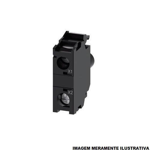 Bloco Iluminação com LED Integrado 24VCA/CC Vermelho