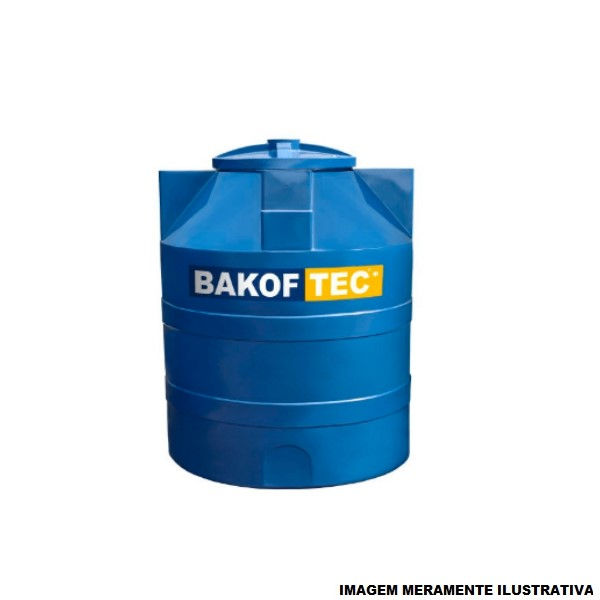 Cisterna Polietileno Azul Vertical 5000 L para Aguas Pluviais