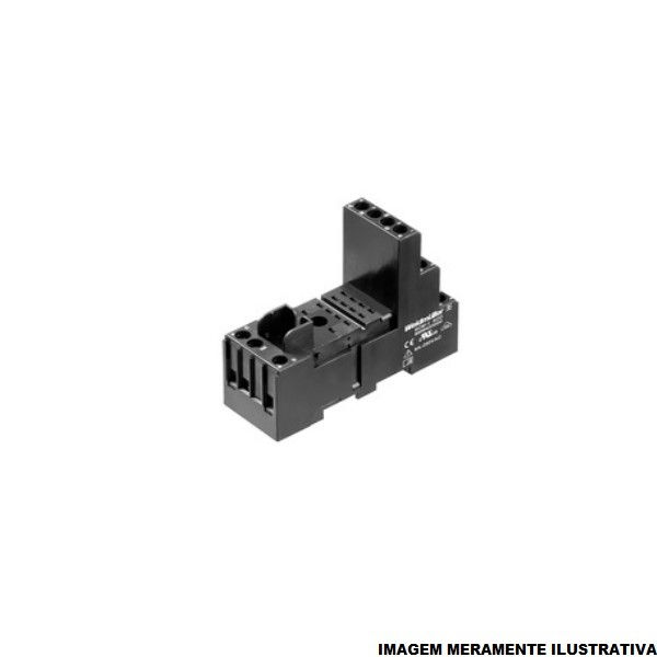 Base Plugável para Relé RCM570R24 4 Contatos Reversíveis 6A 250VCA