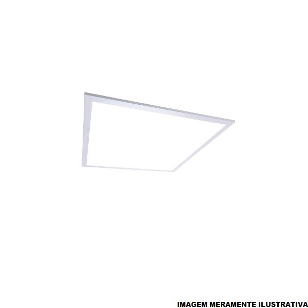 Painel Led Embutir 36W Alumínio Quadrado 620x620 mm 3800 lm 3000K Bivolt 50.000H