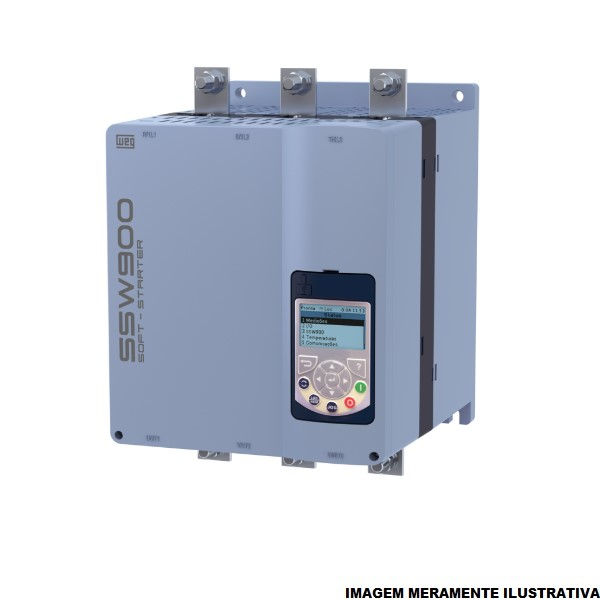 SoftStarter SSW900 220/380/440VCA 125/200/250 CV 312A 90/150/185 kW Tensão de Comando 220-575VCA IP20