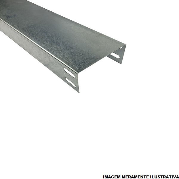 Eletrocalha Lisa Galvanizada Eletrolítica 150x75x3000 mm Chapa 16