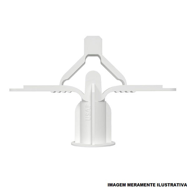 Bucha PEAD 4,5 mm Grande N°3 Branca para Gesso/Drywall