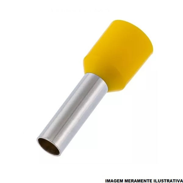 Terminal Cobre Estanhado a Compressão Pino Tubular Pre-Isolado 70,00 mm² Amarelo