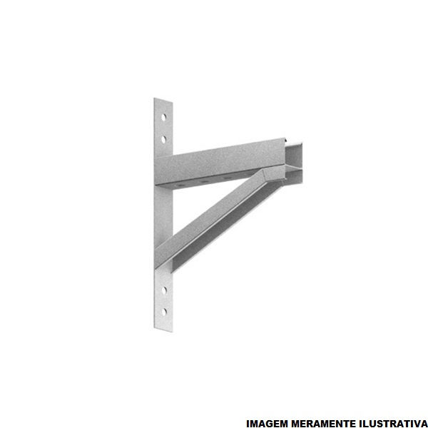 Mão Francesa Mão Francesa Reforçada Galvanizada Eletrolítica para Eletrocalha 400 mm