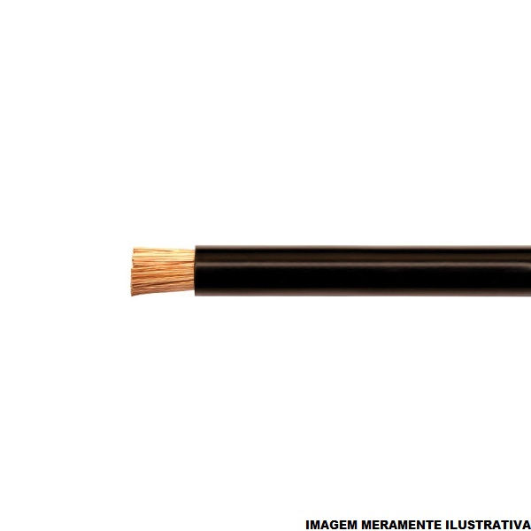 Cabo Cobre Isolado PVC 70G 750V 1x 4,00 mm² ATOX FLEX Preto NBR 13248 Classe 5