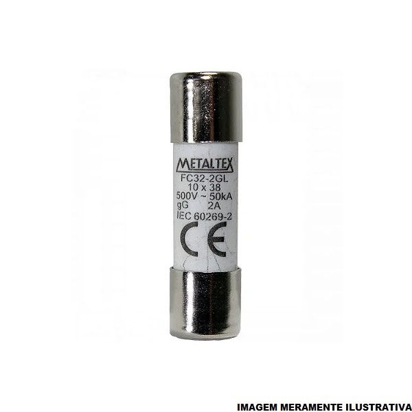 Fusível Fusível Cartucho Porcelana Rápido 16A 10x38 mm 500VCA
