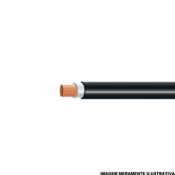Cabo Cobre Isolado HEPR 90G 0,6/1 kV 1x 25,00 mm² ATOX FLEX Preto NBR 13248 Classe 5