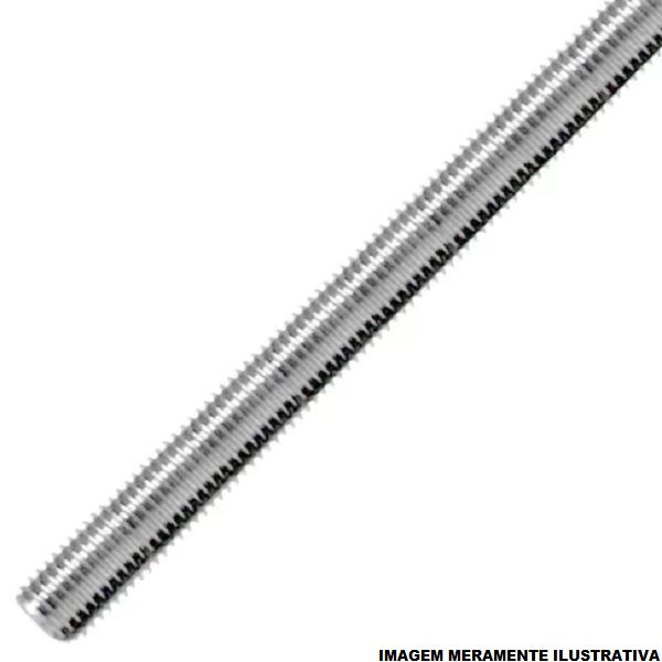 Vergalhão Rosca Total Galvanizado Eletrolítico 3/8"X3 M