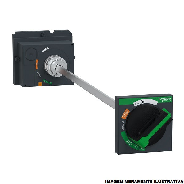 Manopla Rotativa com Eixo Prolongador Frontal Fixação Porta Painel
