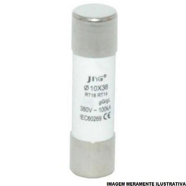 Fusível Fusível Cartucho Porcelana Retardado 6A 10x38 mm 380VCA