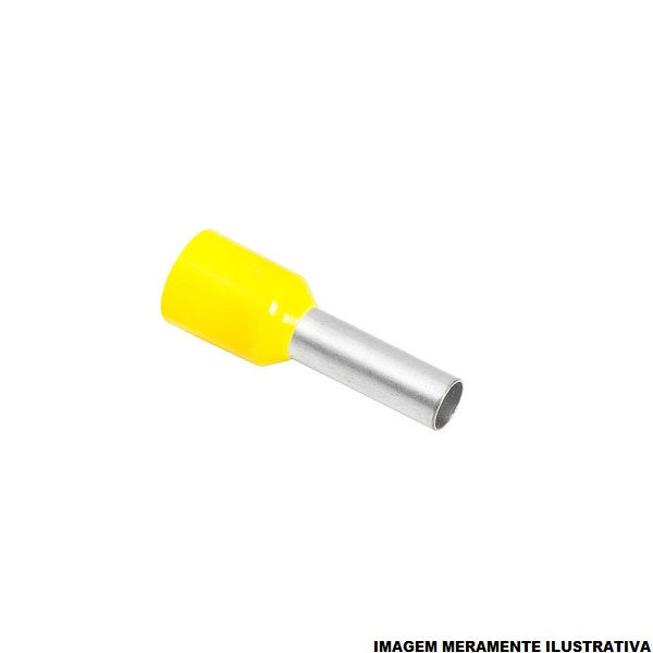 Terminal Cobre Estanhado a Compressão Fêmea Pre-Isolado 4,00-6,00 mm² Amarelo W6,3