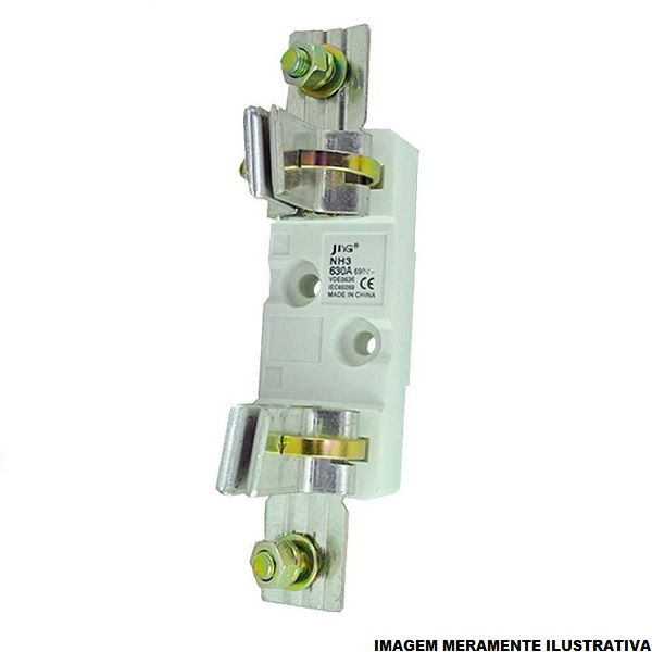 Base Para Fusível NH 00 160A Fixação Parafuso