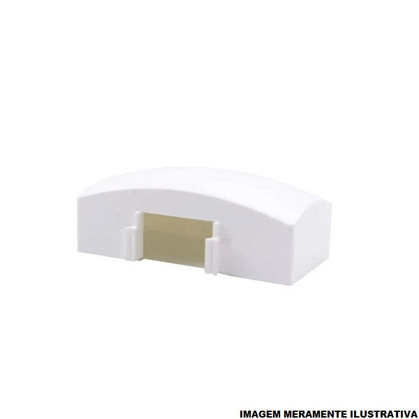 Acoplador Para Canaleta PVC 32x16 mm Branco Sistema X