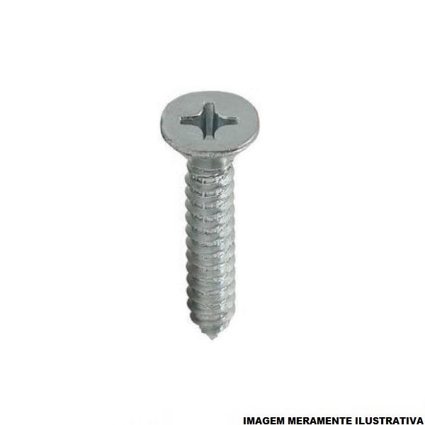 Parafuso Auto-Atarraxante Philips Cabeça Chata Zincado 3,9x32 mm