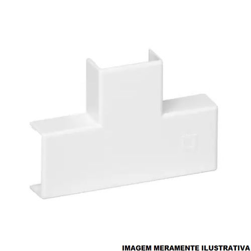 Derivação Derivação Tipo T ABS para Canaleta 32x16 mm Branca Sistema X