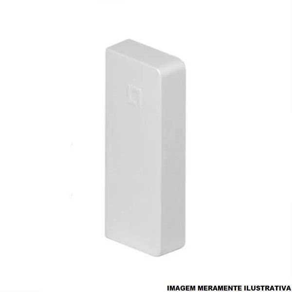Tampa ABS Extremidade para Canaleta 50x20 mm Branca Sistema X