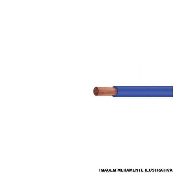 Cabo Cobre Isolado PVC 70G 750V 1x 0,75 mm² Flexível Azul Escuro NBR 247-3 Classe 5