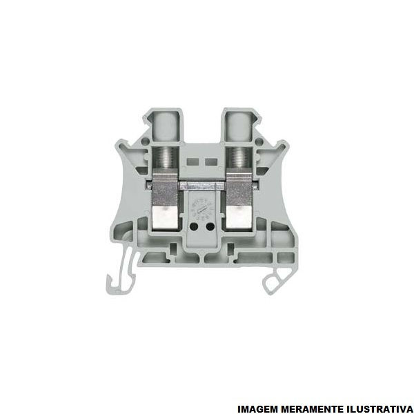 Conector Passagem SAK Poliamida 8WH1 2,50 mm² Cinza Conexão para Parafuso