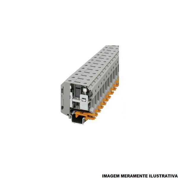 Conector Passagem SAK Poliamida 8WH1 70,00 mm² Cinza Conexão para Parafuso