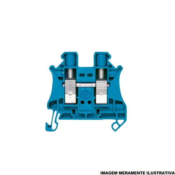 Conector Passagem SAK Poliamida 8WH1 16,00 mm² Azul Conexão para Parafuso