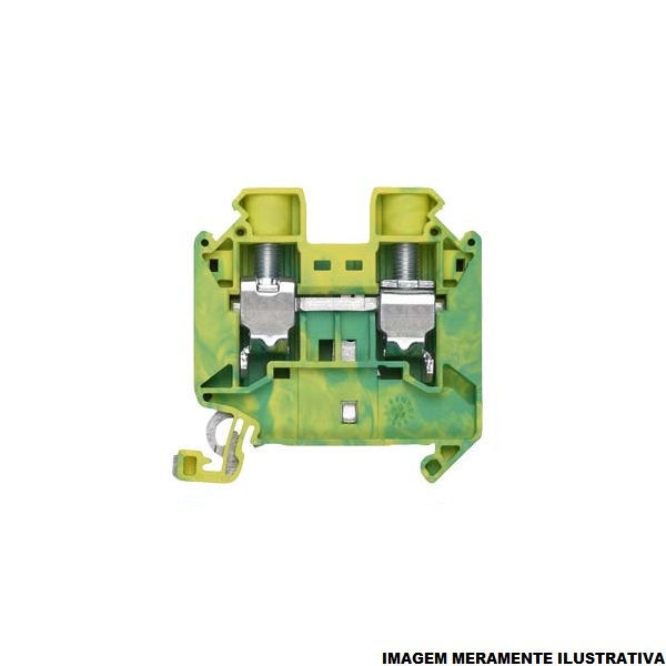 Conector Passagem SAK Poliamida 8WH1 Terra 16,00 mm² Verde/Amarelo Conexão para Parafuso
