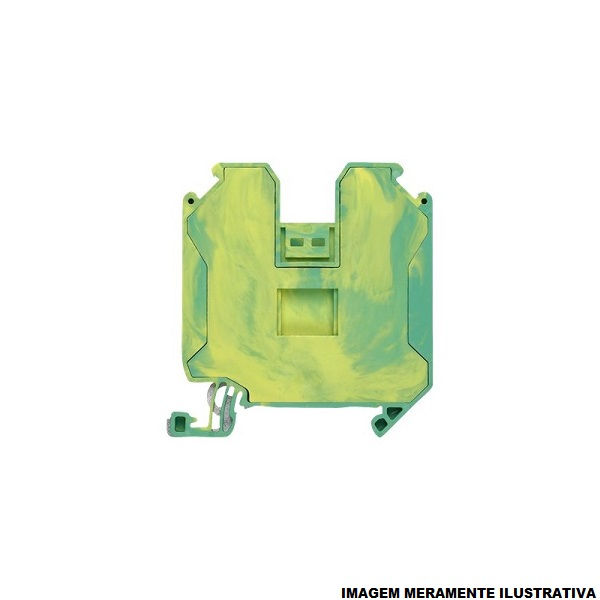 Conector Passagem SAK Poliamida 8WH1 Terra 35,00 mm² Verde/Amarelo Conexão para Parafuso